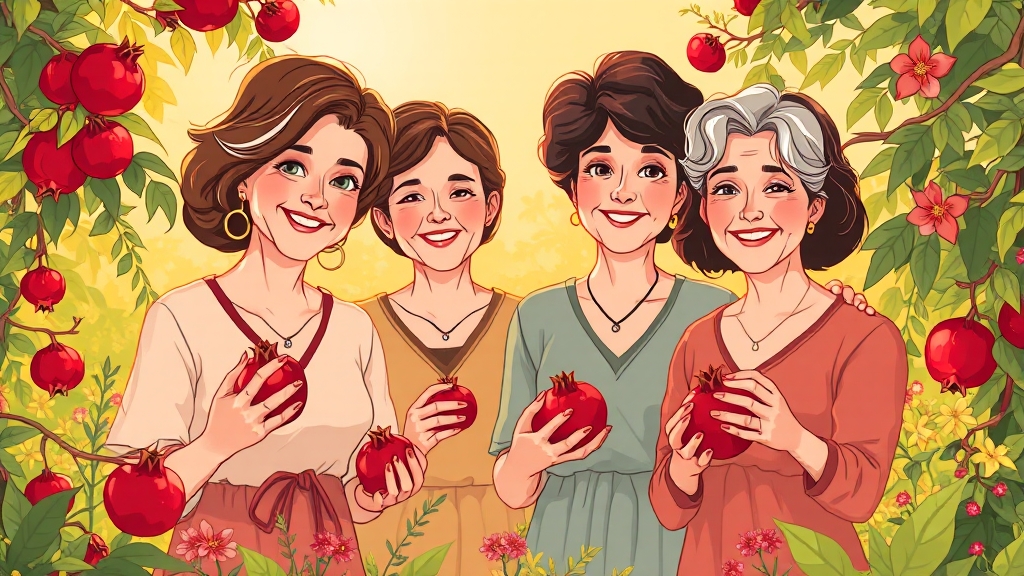 호르몬 변화, 갱년기 관리 중요! (cartoon 스타일)