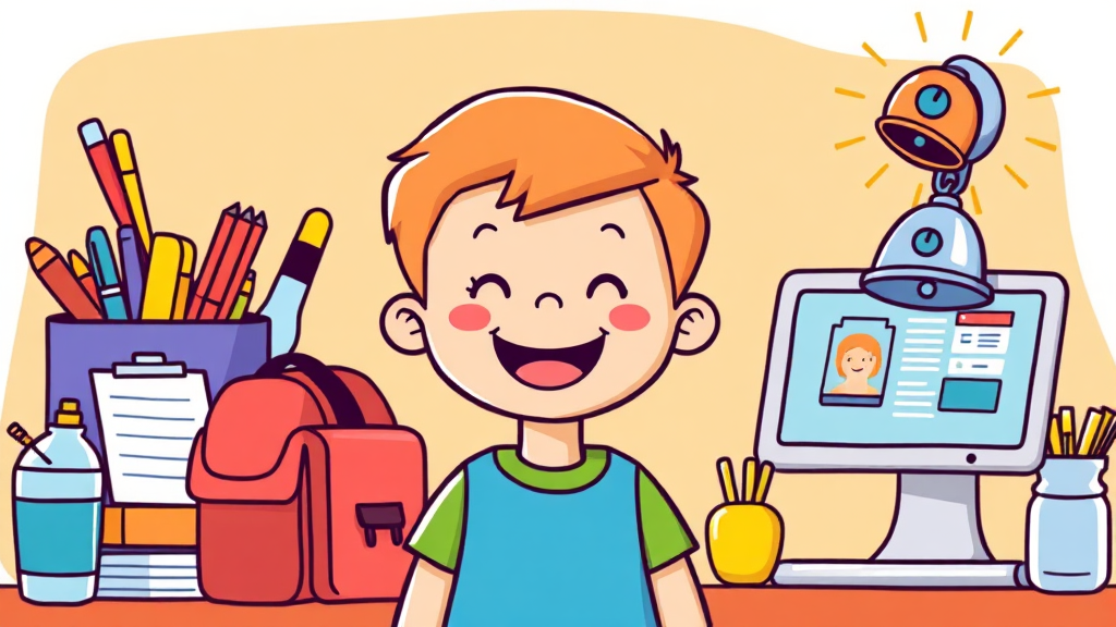 교육급여 신청 방법 (cartoon 스타일)