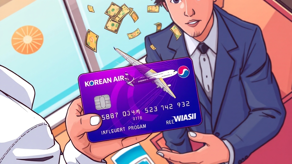 마일리지 카드 발급 팁 (cartoon 스타일)