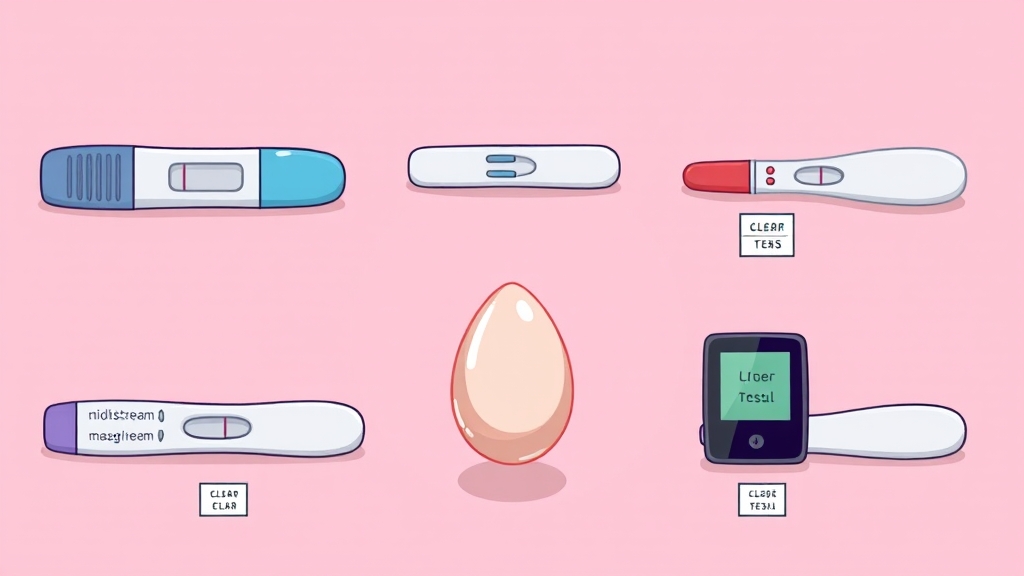 임신테스트기 종류 선택 (cartoon 스타일)