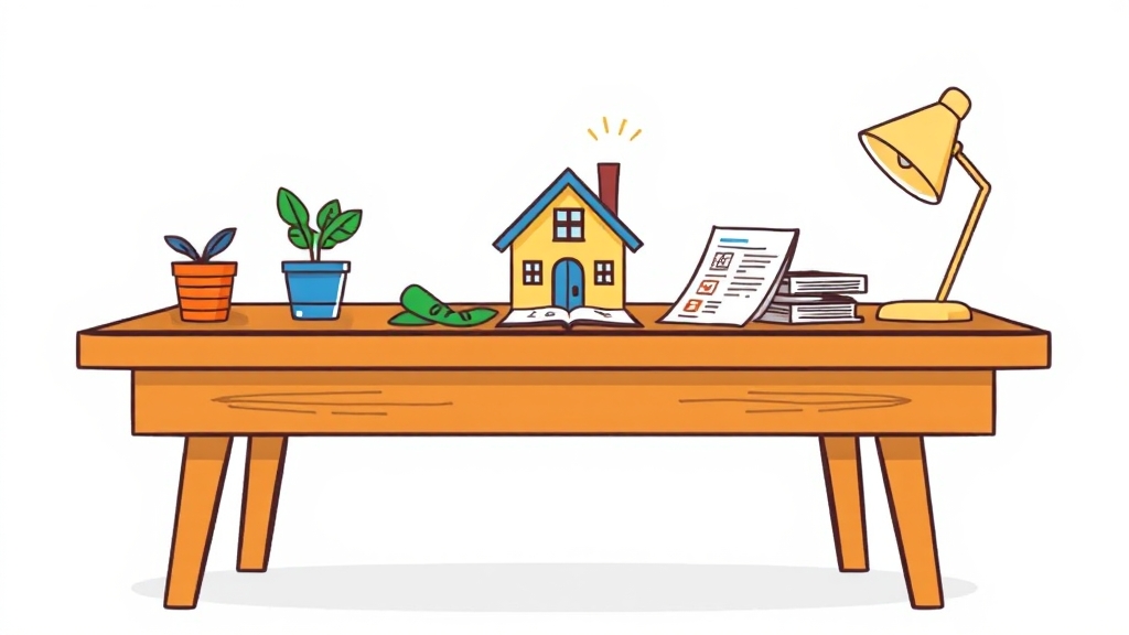 주택담보대출 심사 과정 (illustration 스타일)