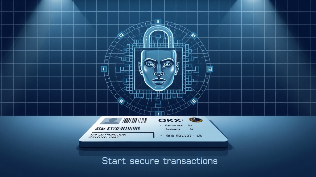 OKX KYC 인증과 보안 설정, 꼼꼼하게! (illustration 스타일)