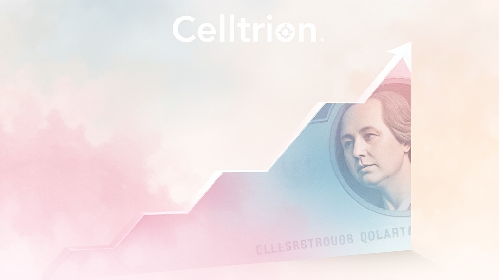 셀트리온 실적 및 재무 분석 (watercolor 스타일)