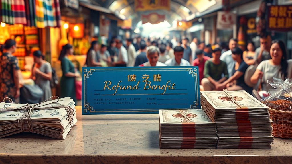 환급 혜택 및 적용 방식 (realistic 스타일)