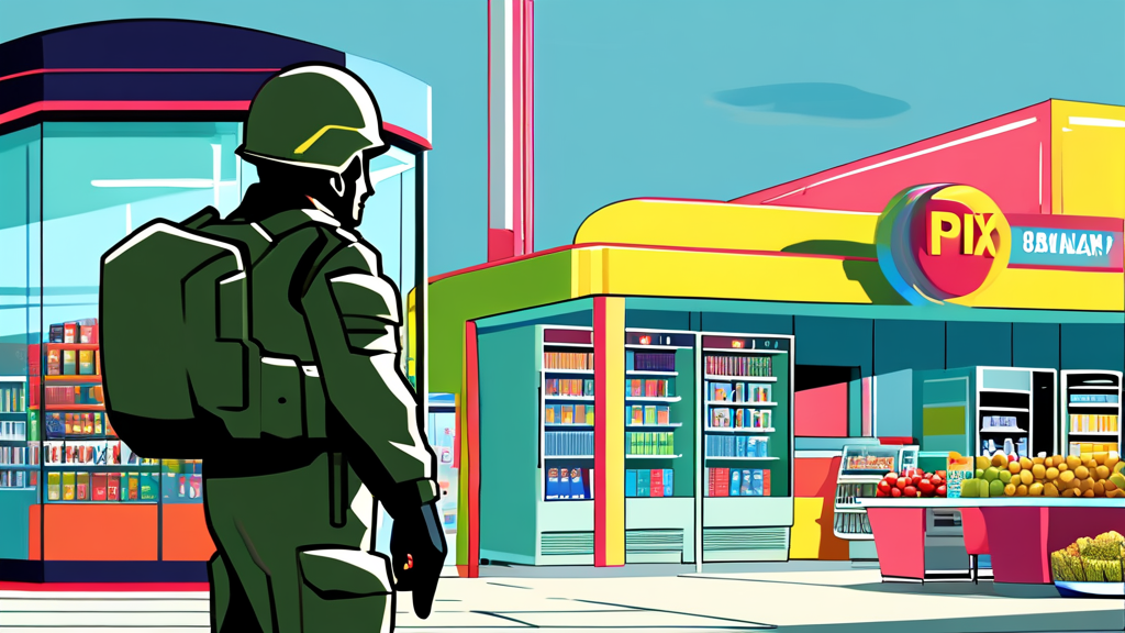 군 복무 중 쏠쏠한 용돈 벌이 비결 (cartoon 스타일)