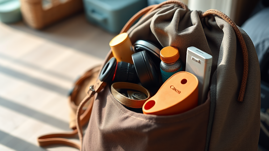 실용성 끝판왕: 드로스트링백의 수납력과 활용법 (realistic 스타일)