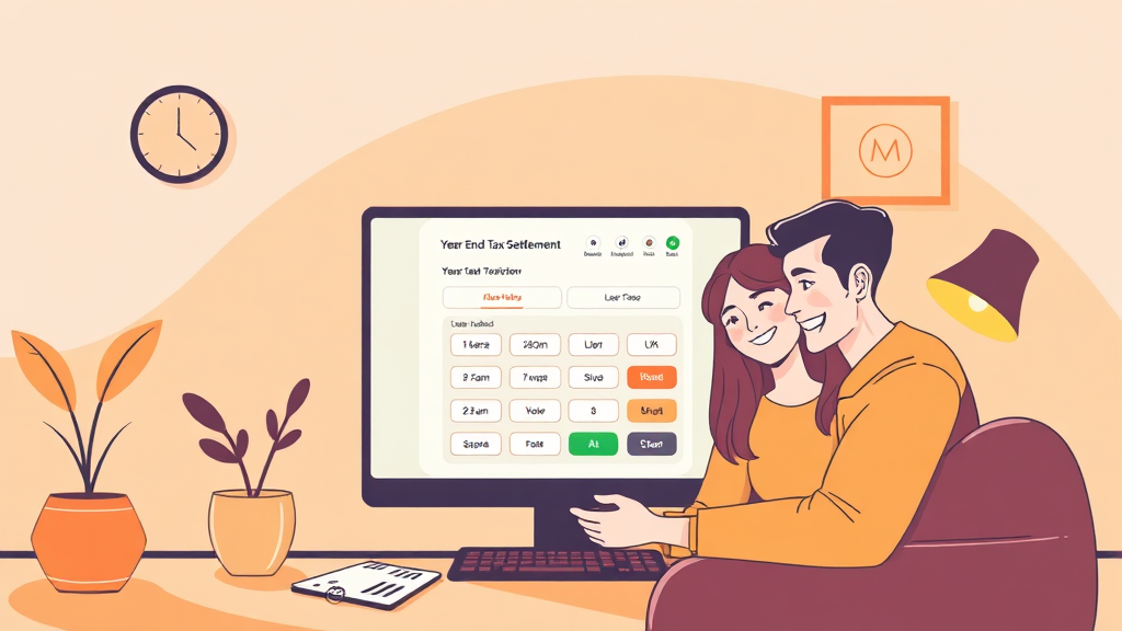 홈택스 미리보기 이용법 (illustration 스타일)