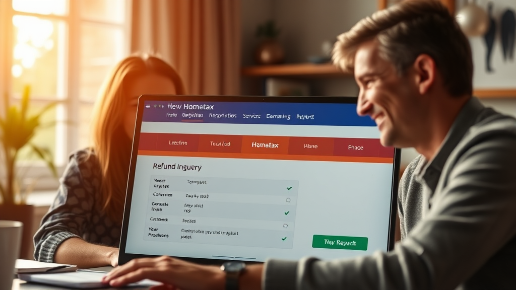 연말정산 환급금 조회 (realistic 스타일)