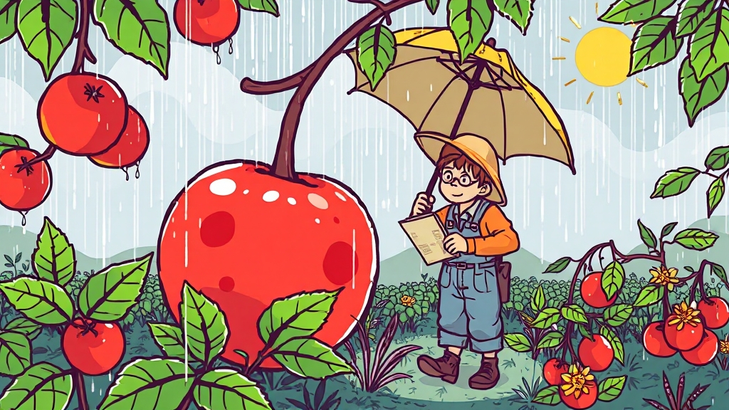 탄저병 예방 및 방제 방법 (illustration 스타일)