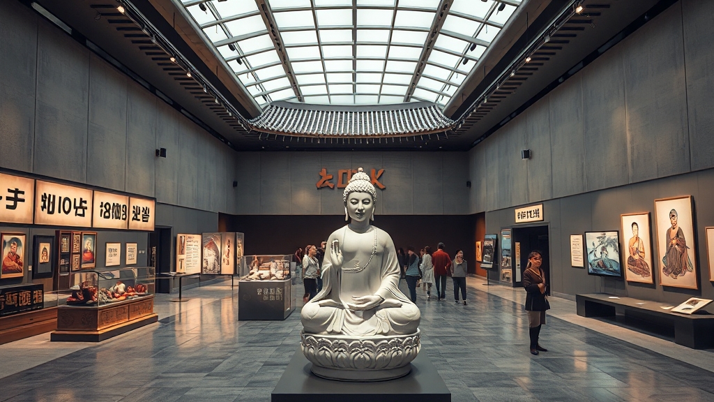 층별 상설 전시관 상세 안내 (realistic 스타일)