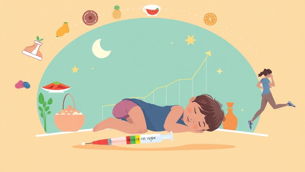성장호르몬 치료, 효과와 부작용은? (illustration 스타일)