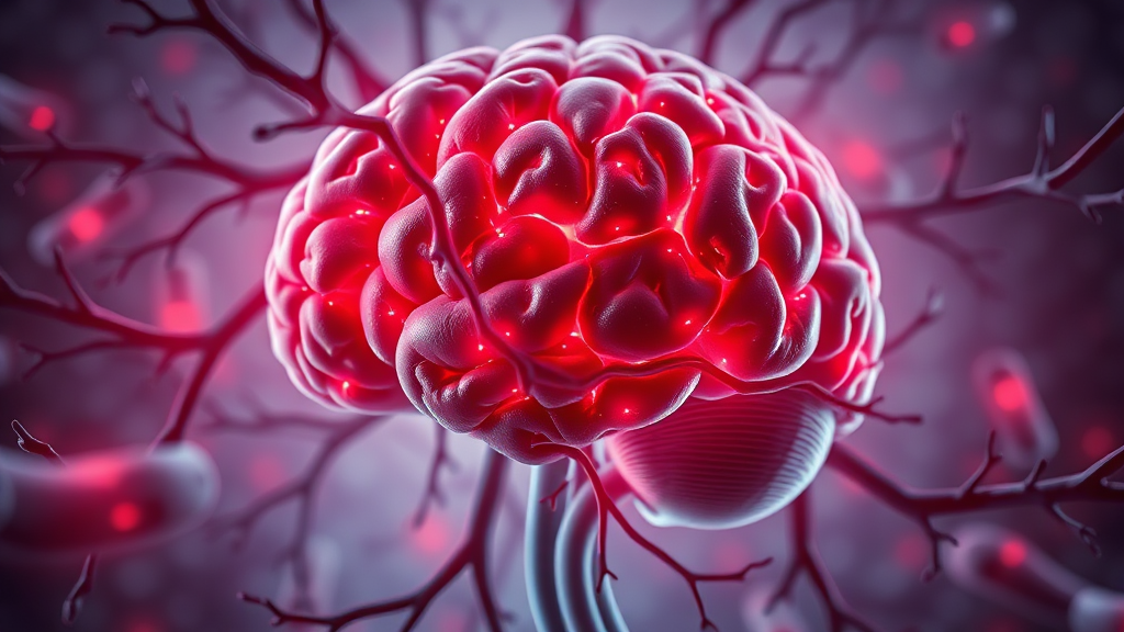 뇌경색이란? 정의 및 원인 (realistic 스타일)