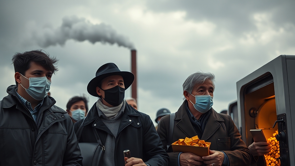 사회 주요 이슈 (realistic 스타일)