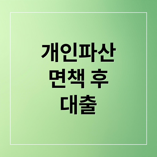 개인파산
면책 후
대출 (개인파산 면책 후 대출)