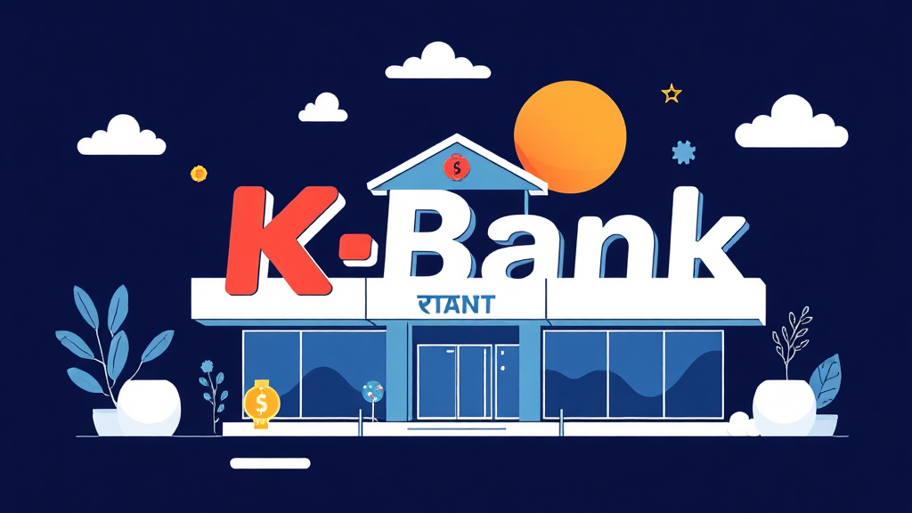 케이뱅크 기업 개요 및 사업 경쟁력 분석 (illustration 스타일)