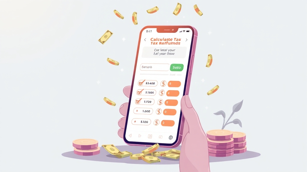 예상 세액 계산 및 확인 (illustration 스타일)