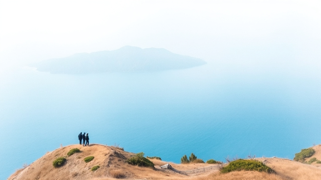 섬 여행의 매력, 사량도와 욕지도 (watercolor 스타일)