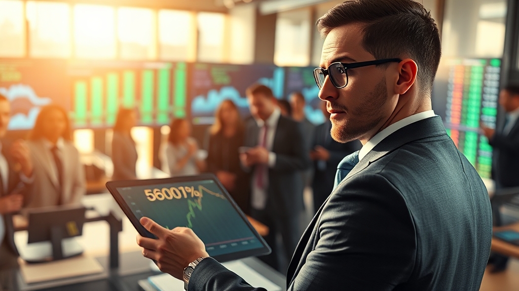 주가 급등, 왜일까? (realistic 스타일)