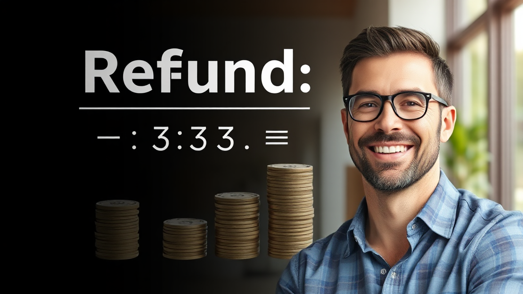 예상 환급액 계산 방법 설명