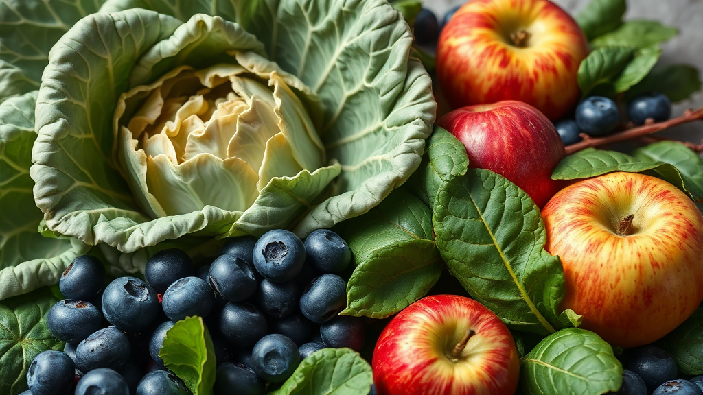 심혈관 질환, 좋은 음식 섭취! (realistic 스타일)