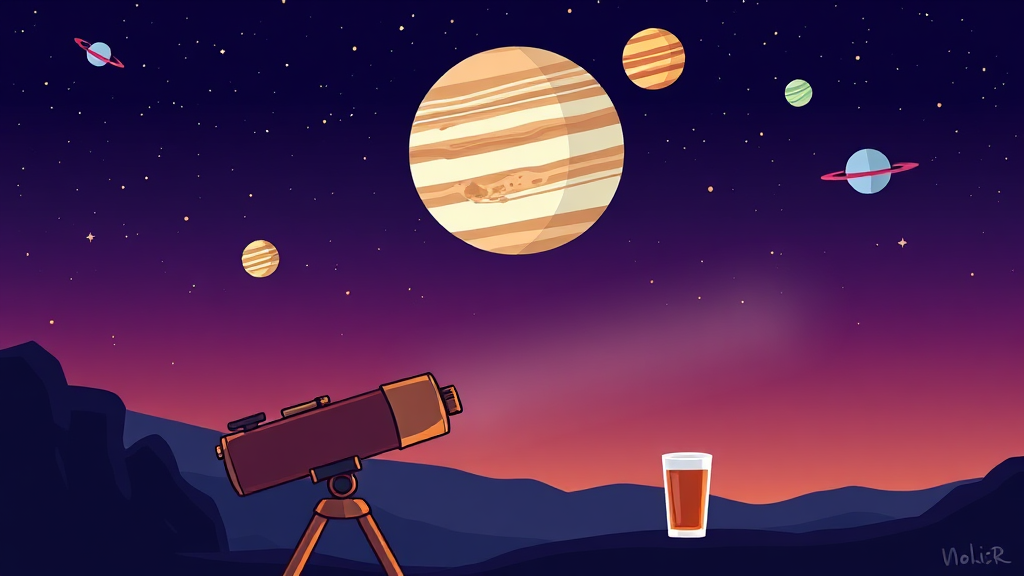 목성 관측, 무엇이 필요할까? (cartoon 스타일)