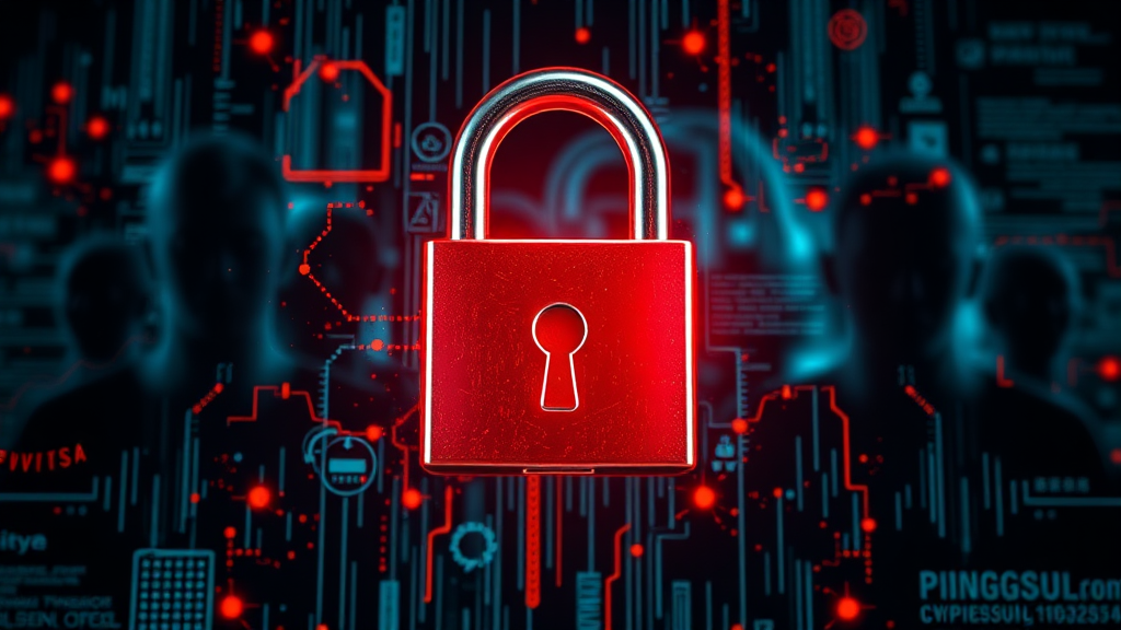 개인 정보 보호, 어떻게 해야 할까? (realistic 스타일)