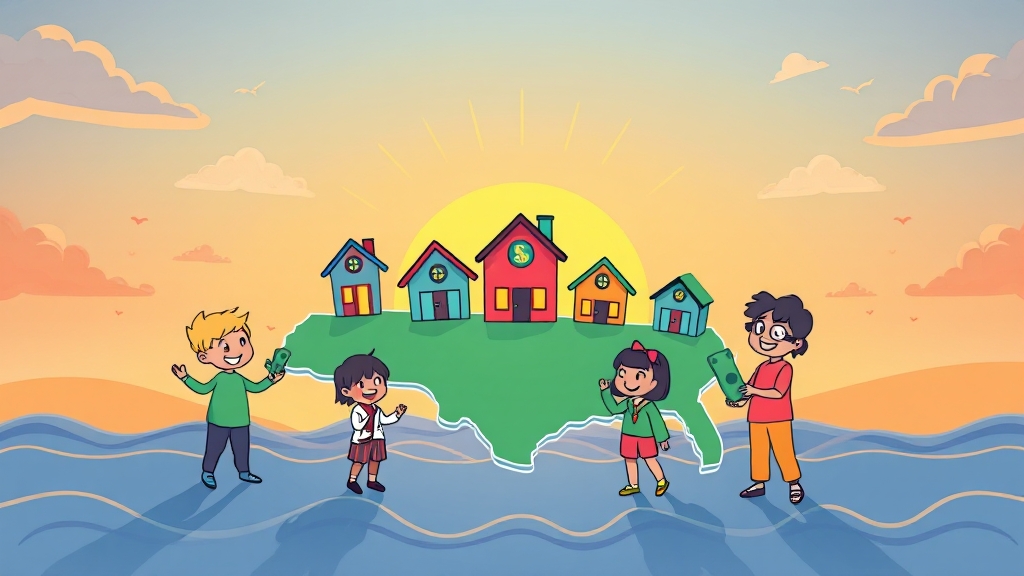 지역별 지원금 비교 (대전/경기/부산/인천/서울) (cartoon 스타일)