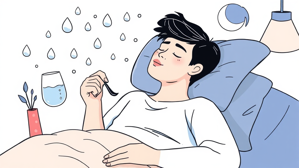 물만 마셔도 살이 찔까? 과다 섭취 시 주의해야 할 점 (illustration 스타일)