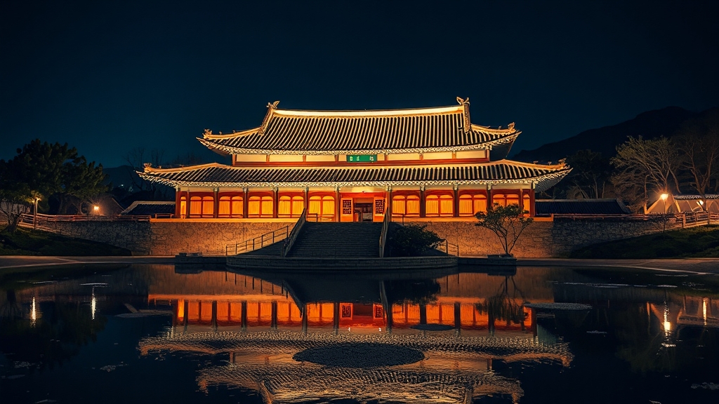 창경궁 야간개장 후기 (realistic 스타일)