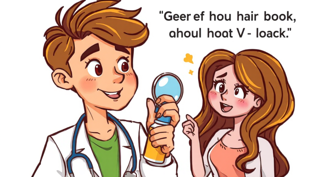 탈모, 포기하지 마세요! (cartoon 스타일)