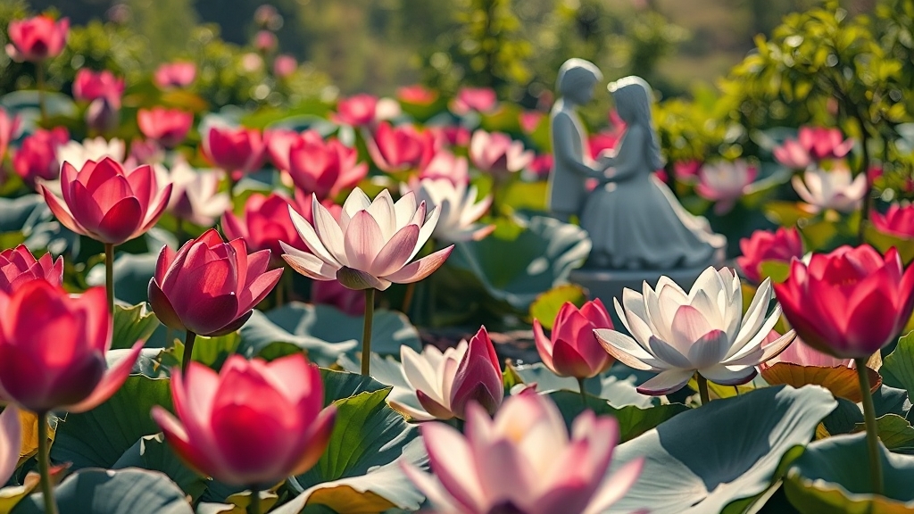 연꽃 감상 꿀팁 & 사진 명소 (realistic 스타일)