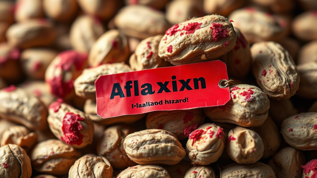 과거 아플라톡신 검출 사례 (realistic 스타일)