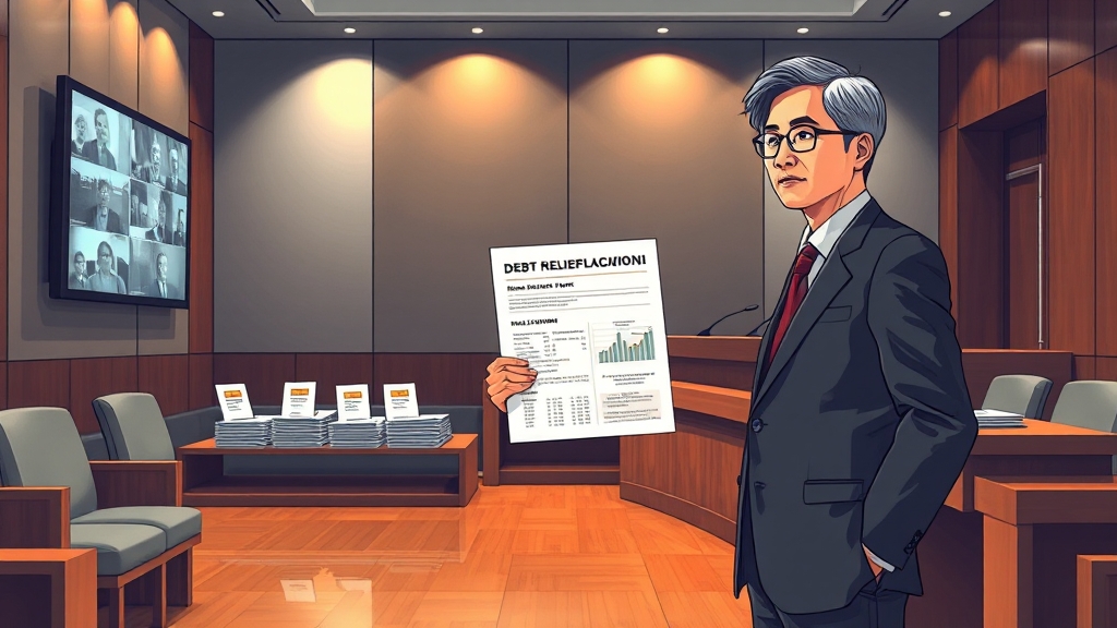 개인회생 재신청, 가능할까? (illustration 스타일)