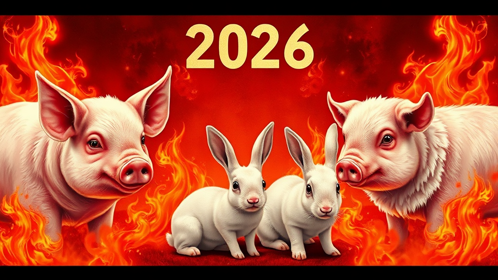 2026년 삼재띠와 의미 (realistic 스타일)