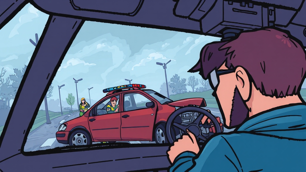 블랙박스 없을 때 증거 확보 (cartoon 스타일)