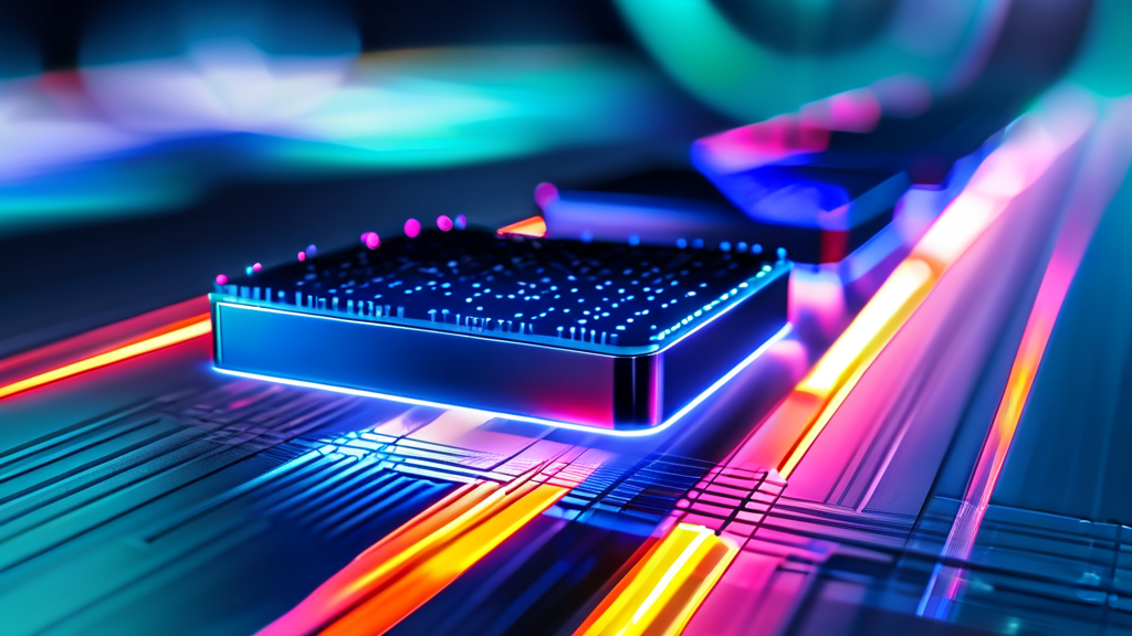 삼성전자, 미래 성장 동력과 신기술 전망 (realistic 스타일)