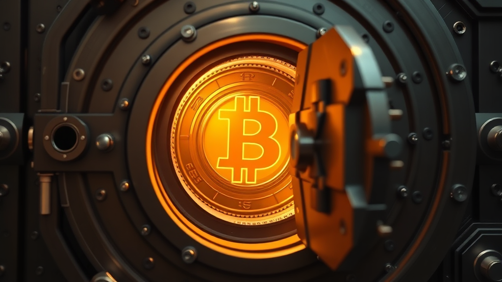 비트코인 지갑 선택 및 관리 (realistic 스타일)