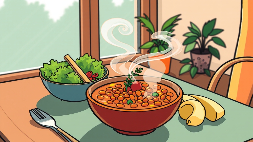 렌틸콩 삶는 법 & 조리법 (cartoon 스타일)