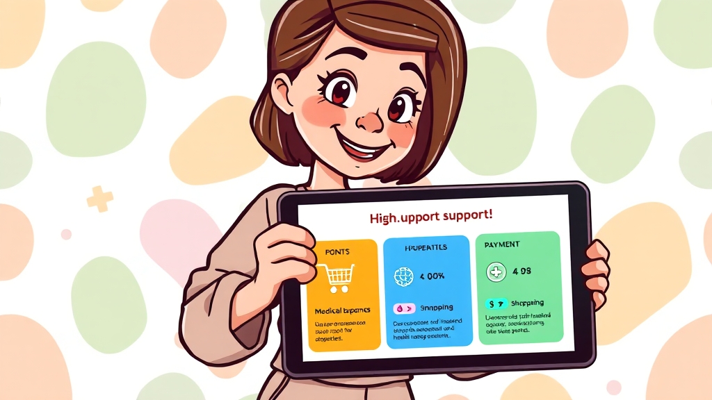 지원금 사용 방법 및 유의사항 (cartoon 스타일)