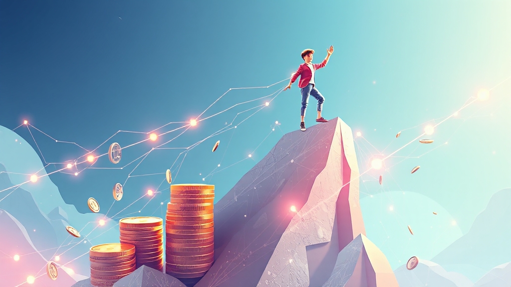 청년 자산 형성 전략: 장기적 관점 (illustration 스타일)