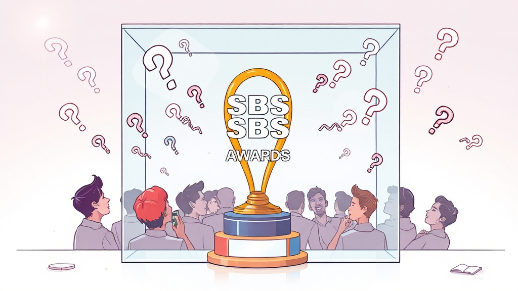 SBS 연예대상 시상 기준 문제점 (illustration 스타일)