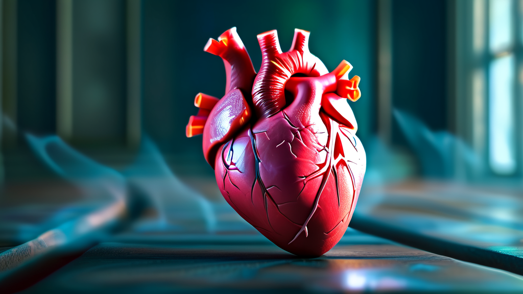 부정맥이란 무엇인가요? 심장 박동 이상 증상 이해하기 (realistic 스타일)