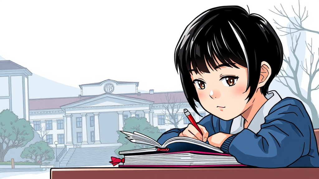 연세대 합격 비법: 과목별 맞춤 학습 전략 (illustration 스타일)