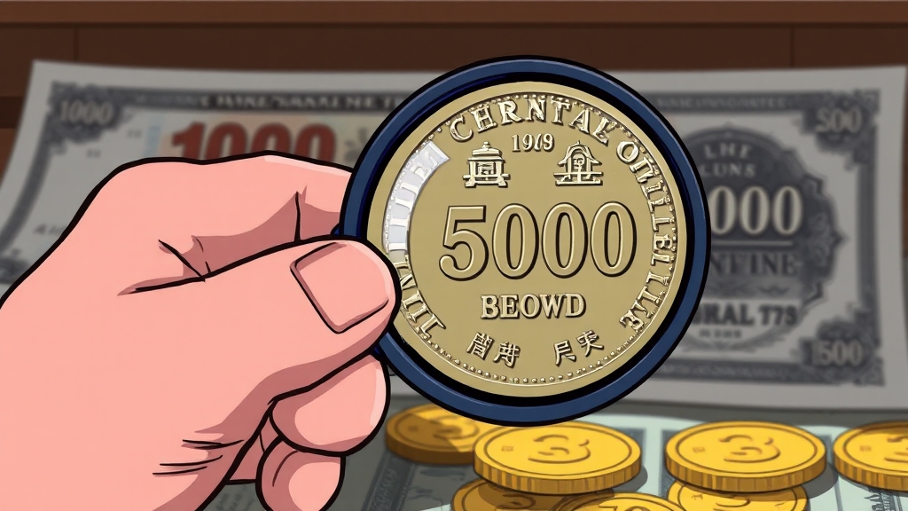 희귀 동전, 가치 결정 요인은? (cartoon 스타일)