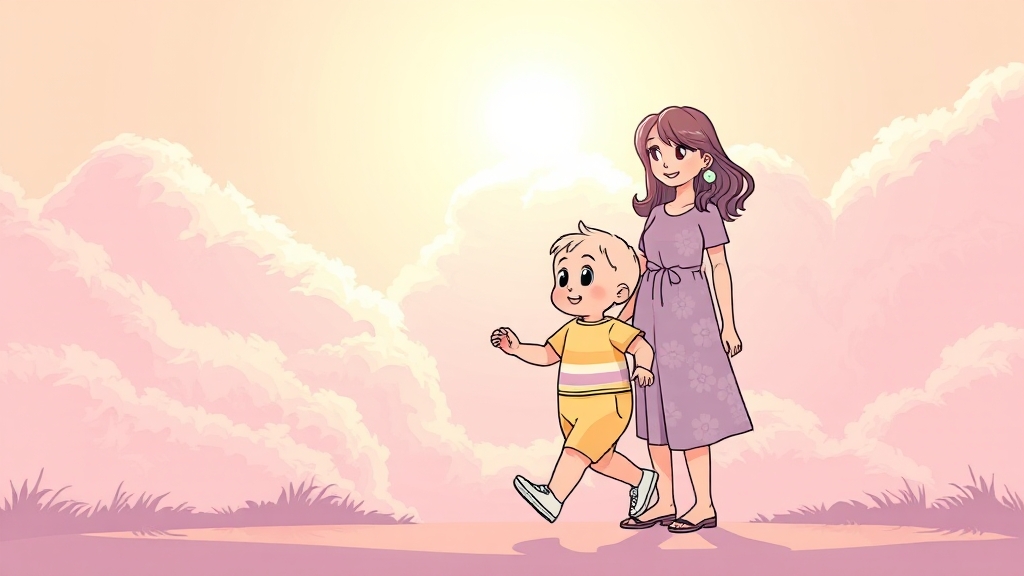 걸음마 지연, 괜찮을까요? 원인 & 대처법 (cartoon 스타일)