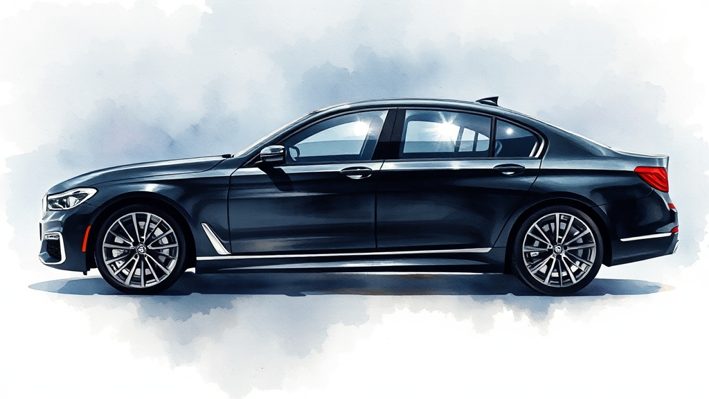 740i M Sport: 외관 디자인 (watercolor 스타일)