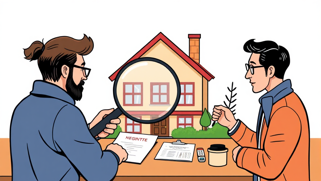 전월세 계약, 이것만은 꼭 확인! (illustration 스타일)