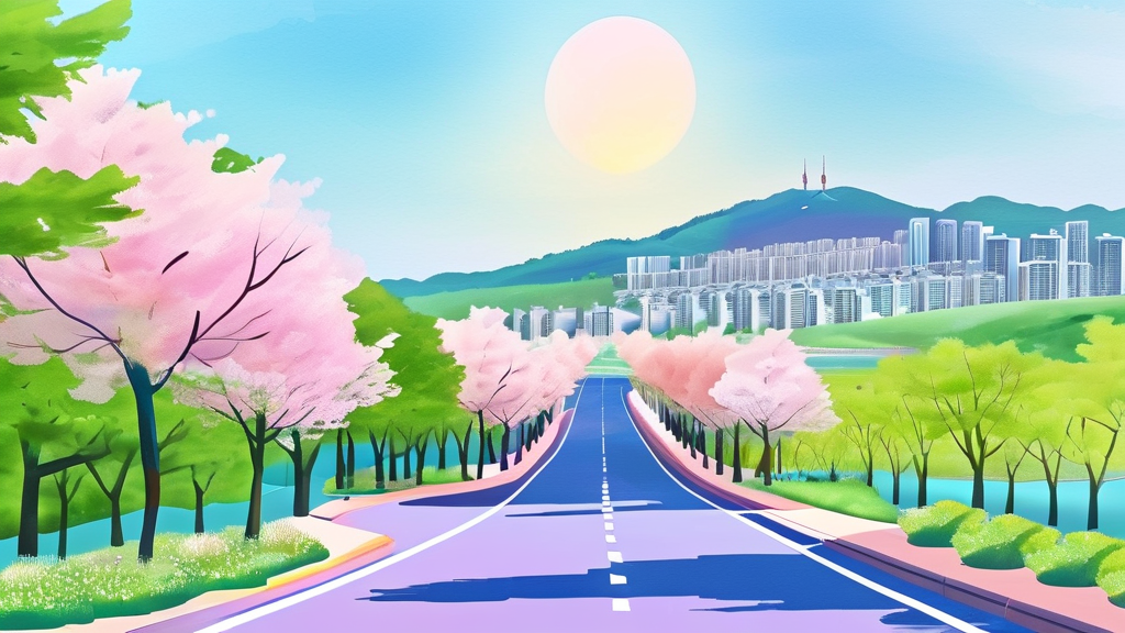 강북 지역 투자 매력도 및 유의사항 (watercolor 스타일)