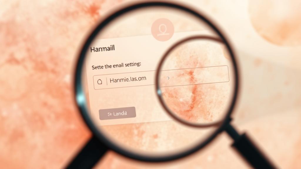 다음 메일 주소 확인 (watercolor 스타일)