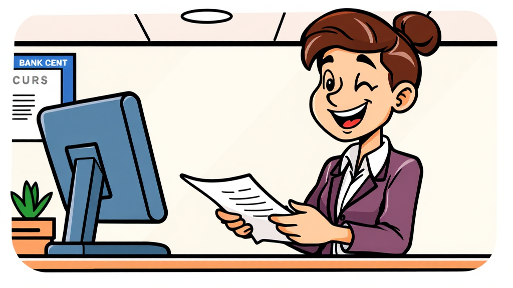 금리인하요구권 관련 FAQ (cartoon 스타일)